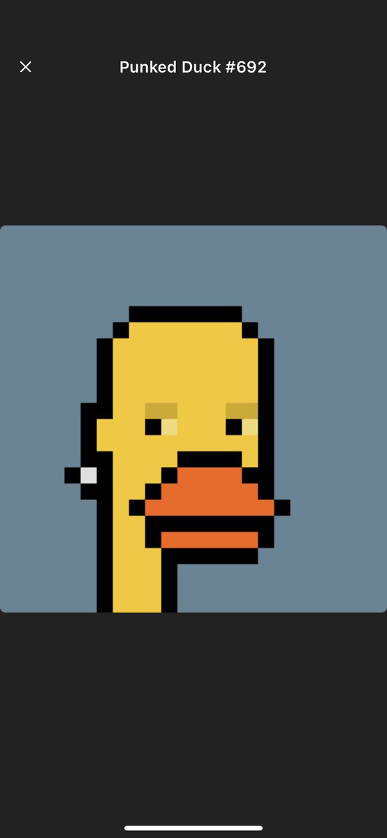 LittleTerror678's tweet photo. Yo had to cop another #PunkedDuck
There are a few left for 5$ left on #MagicEden!!! Yo if you cop you WL for #DucksWithAttitudes #DWA AKA THE MOST DANGEROUS NFT GROUP ON SOLANA!!! ๐ฅ๐ฅ๐ฅ๐ฅ๐๐ LFG @PunkedDucks @DonMongoose @KruzMon88 @0161cassius @BoredDilfs @SafetyTheDev https://t.co/m6LbIIc2wp