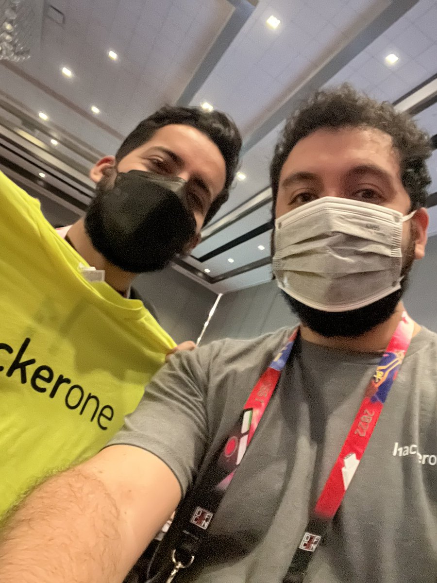 saamux's tweet photo. @Arl_rose @i_v0id @heald_ben @ravEmperorEye Yayyy #HackeroneAtDefcon30 https://t.co/d7ySjZjLun