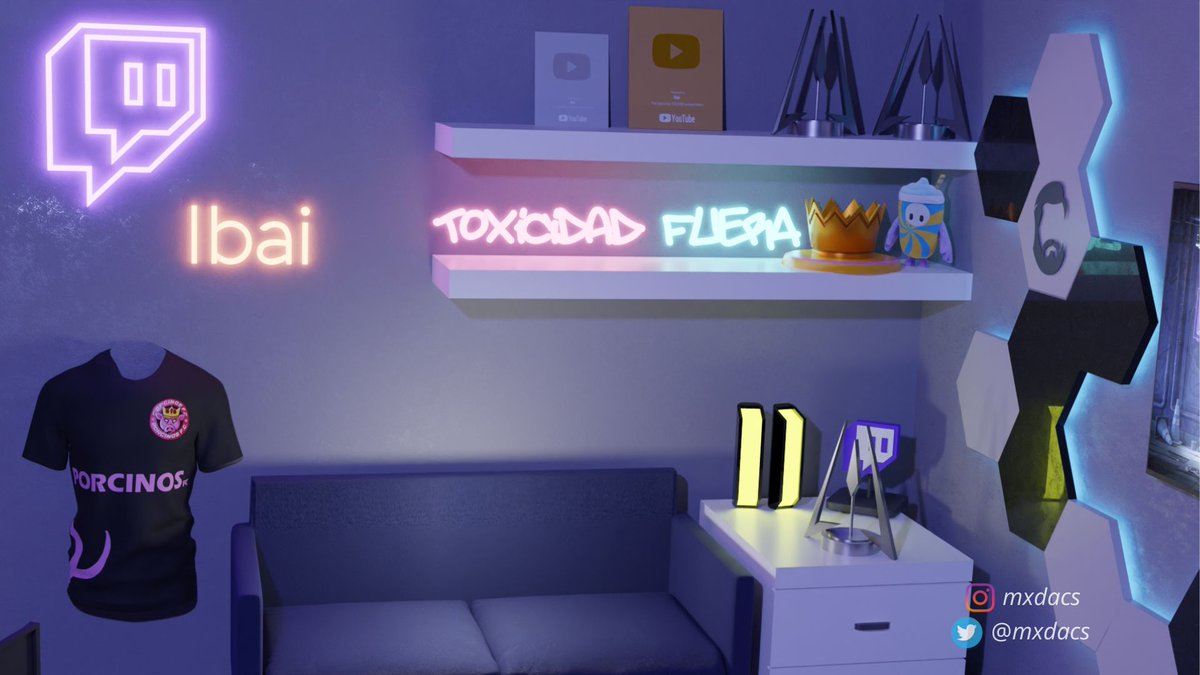 mxdacs's tweet photo. El Setup de @IbaiLlanos que hice antes de que publicará su video https://t.co/n3dK7w7gF8