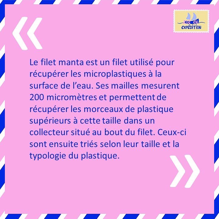 eaudeparis's tweet photo. [LA QUESTION DU JOUR #ZoéEnExpédition ⛵️🌊] 

Le filet manta qu’est ce que c’est ? 

#expeditionmed #zéroplastique #luttecontreleplastiqueàusageunique #eau #protégerleau #protectiondesmers #protectiondesmersetdesoceans #filetmanta https://t.co/zNBcKqMfRA