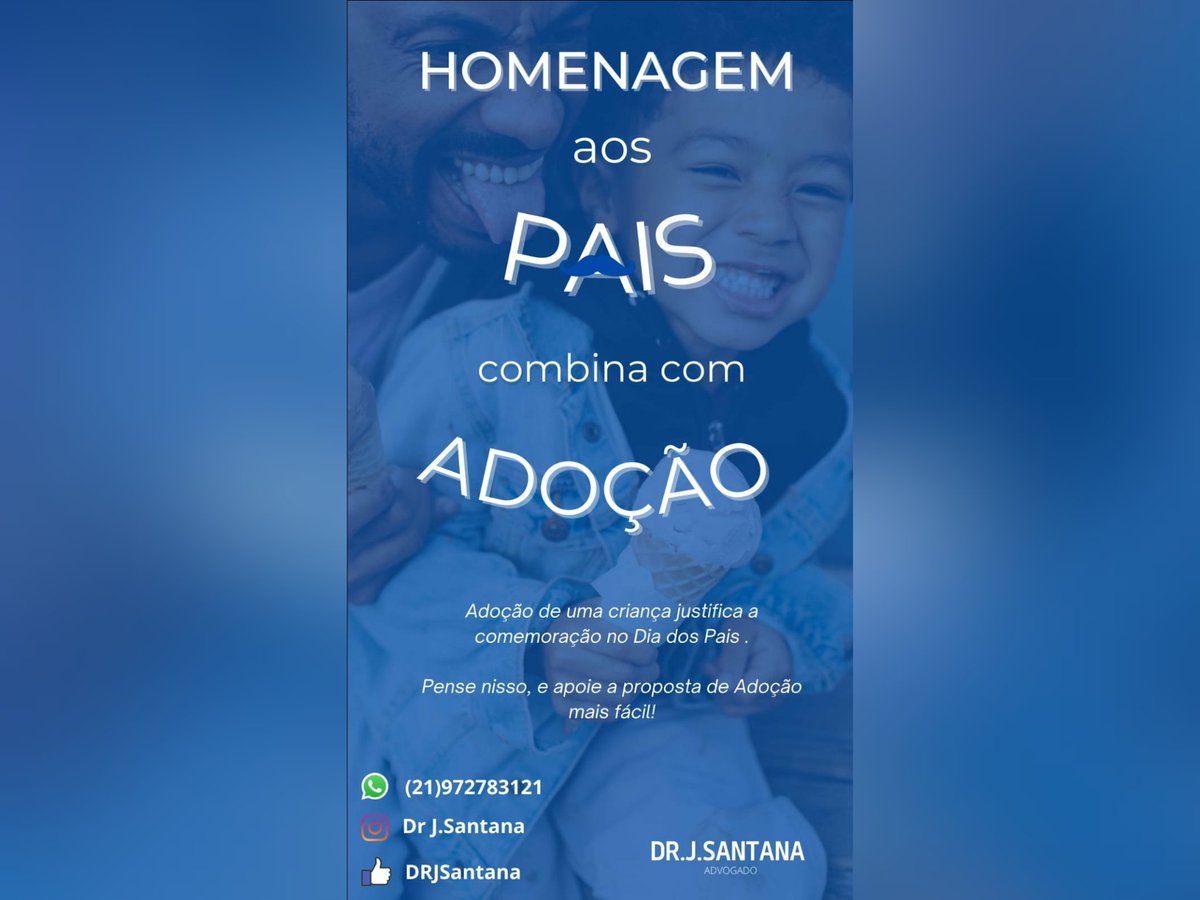 JsantanaDr's tweet photo. Dr.J.Santana saúda todos os PAIS e PÃES pelo seu dia! Grande abraço! https://t.co/xyVbzHrvfW