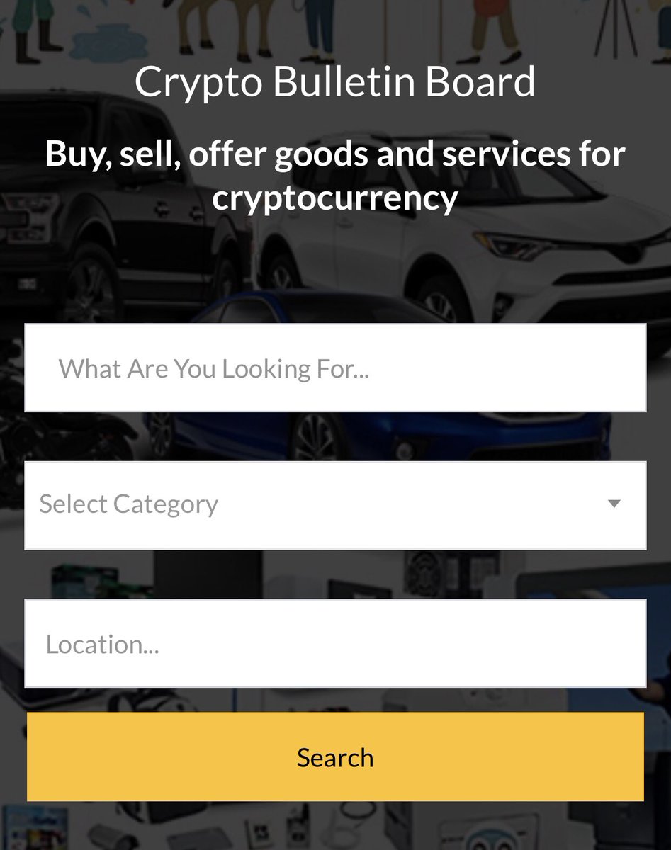 CryBuBo's tweet photo. https://t.co/MPhkox7w3i Buy, Sell, Offer Goods and Services for cryptocurrency! 
#cryptocurrency #cryptoproject @cz_binance @Bitboy_Crypto @VitalikButerin @binance https://t.co/lMDE2QrcDK