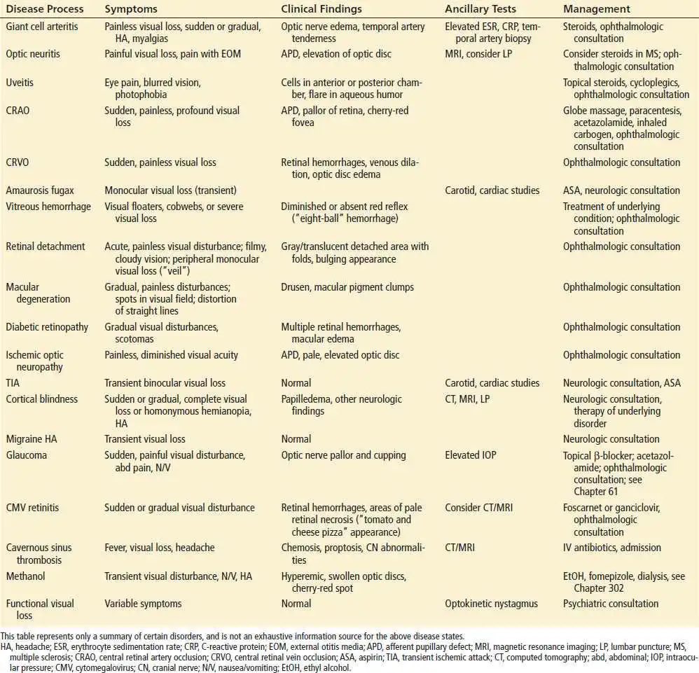 Medical_MD1's tweet image. Acute Vision Loss Differential Diagnosis 👁

.