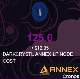 We offer the largest selection of native #cronos tokens in #nodes on chain. Welcome to the Node hub:) 
Following our whitelist announcement 
We are proud to roll out our newest Collab 🤗 <a href="/AnnexFinance/">Annex.Finance</a> 
I Look forward to growing our liquidity together:)