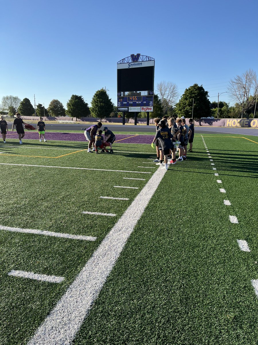 WaukeeFB's tweet image. WHAT A WEEK!
1st week of Practice✅.                             Warrior Youth Camp (325 kids!)✅.        Mom’s Camp✅                                          Thank you to all of Warrior Nation for making it happen!!