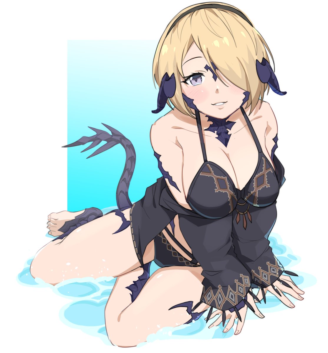 「柔らかアウラさん 」|あみだのイラスト