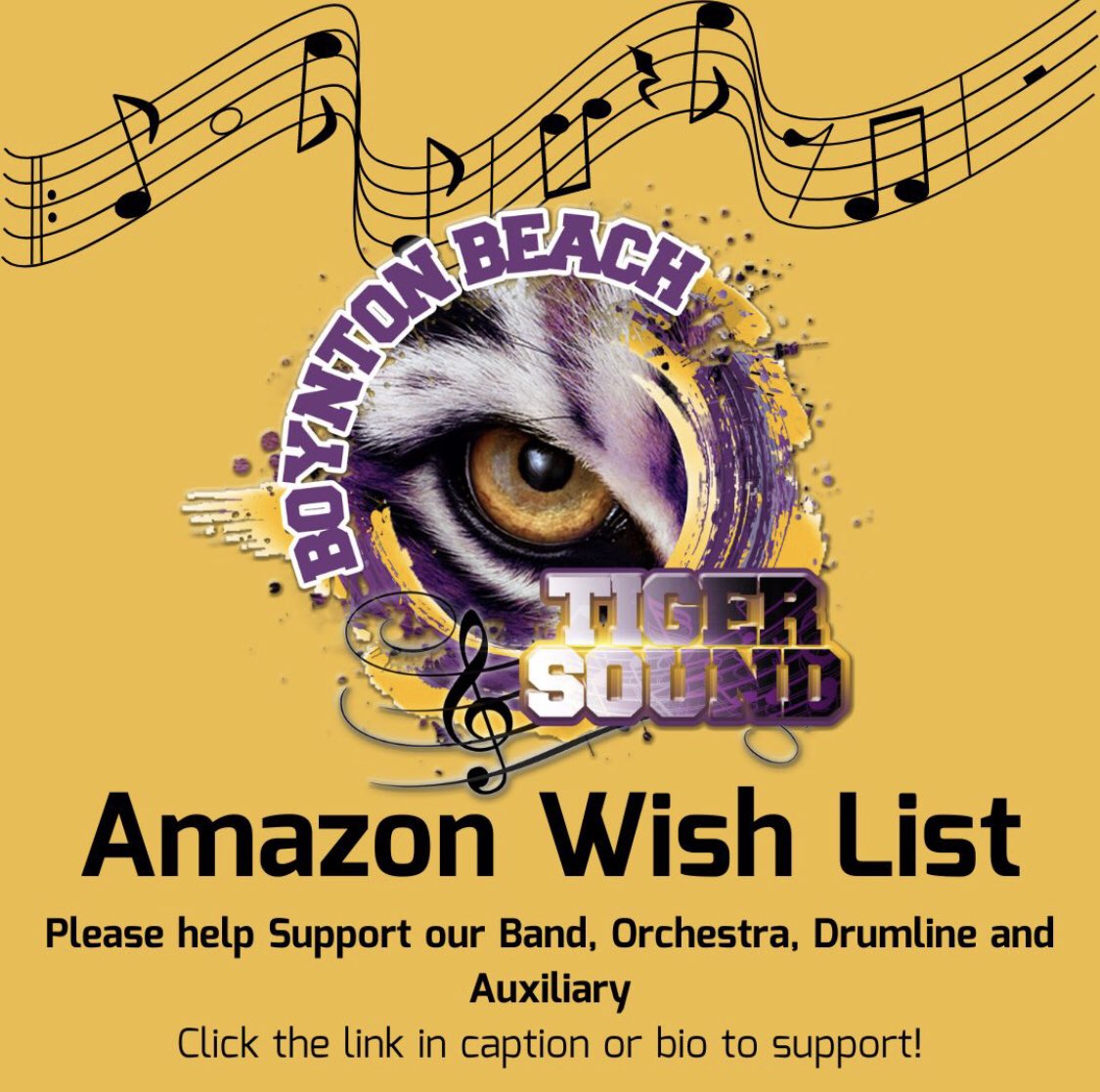 TigerSoundBand's tweet photo. Hello Tiger Sound Families, Friends and Supporters!
https://t.co/Wk1fIUjR1j
#workinghardismostessential #tigersoundband #showband #marchingband #orchestra #bbchs #music #band #highschoolband #amazonwishlist #clearthelist #clearthelists #clearthelist2022 #clearthelistmovement https://t.co/wpypfOXvAI