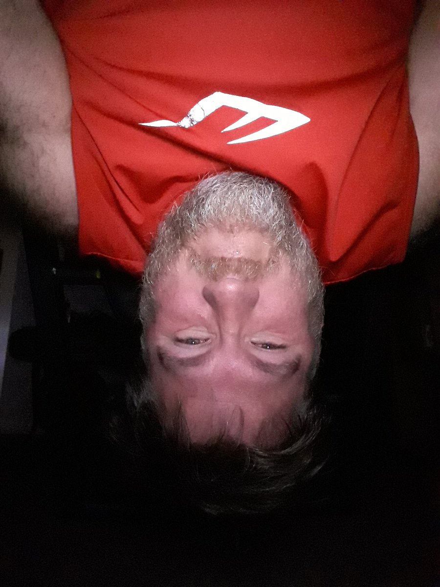 ShaggyMN1975's tweet image. Hanging upside down after a Saturday afternoon bike ride selfie #bicycle #inversiontable