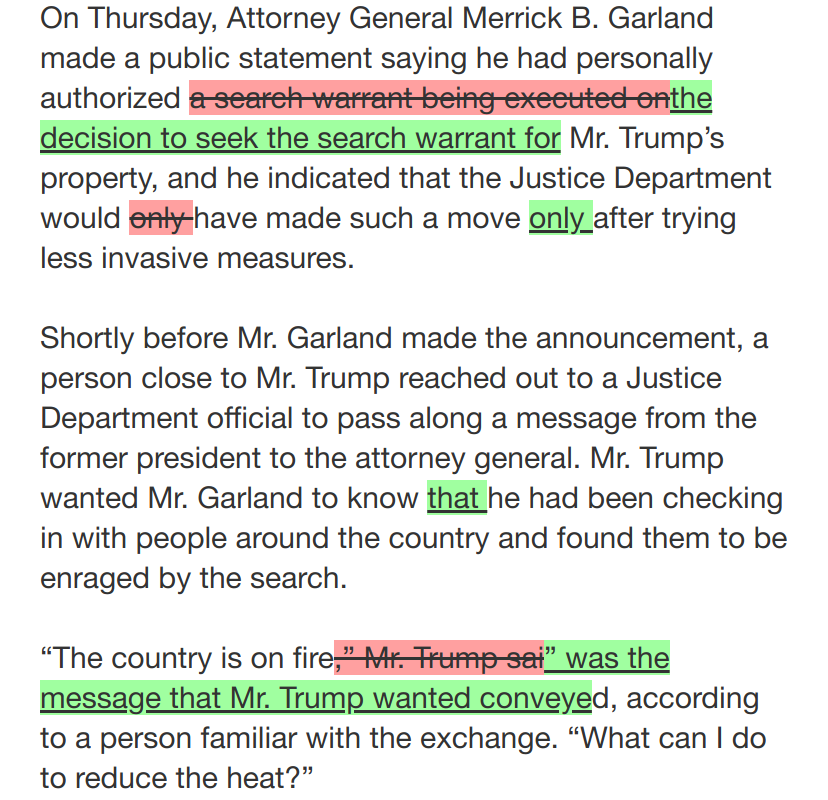 maggiediffs's tweet photo. .@maggiet1m3 Update to: 'Trump Lawyer Told Justice Dept. That Classified Material Had Been Returned' https://t.co/HJ4SLaZy7k https://t.co/6312I50Ptg
