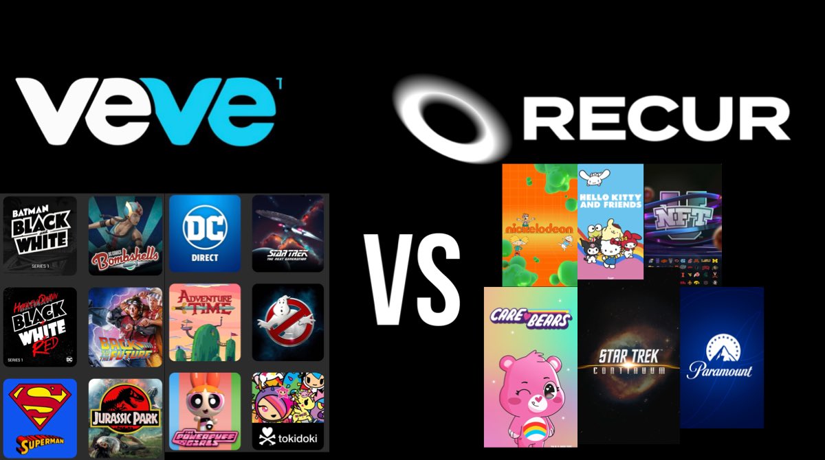 VeVe vs Recur, they are some of the leading marketplaces for collectible NFTs but which one is better and why? #VeVeCommunity #NFT