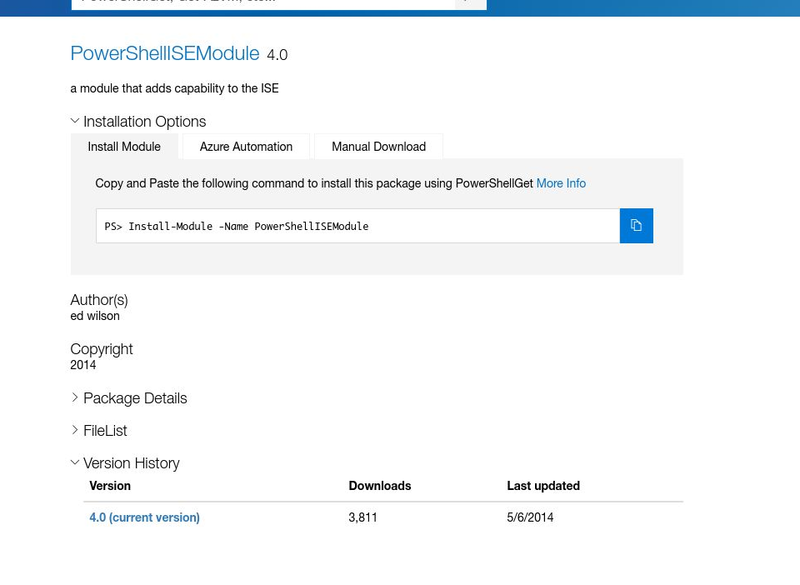 AndySvints's tweet photo. #Module: PowerShellISEModule
Author: ed wilson
ProjectUri: https://t.co/iNR7KkwfiA
a module that adds capability to the ISE

#AndySvints #RandomPSModule https://t.co/cr1QXfaZYg