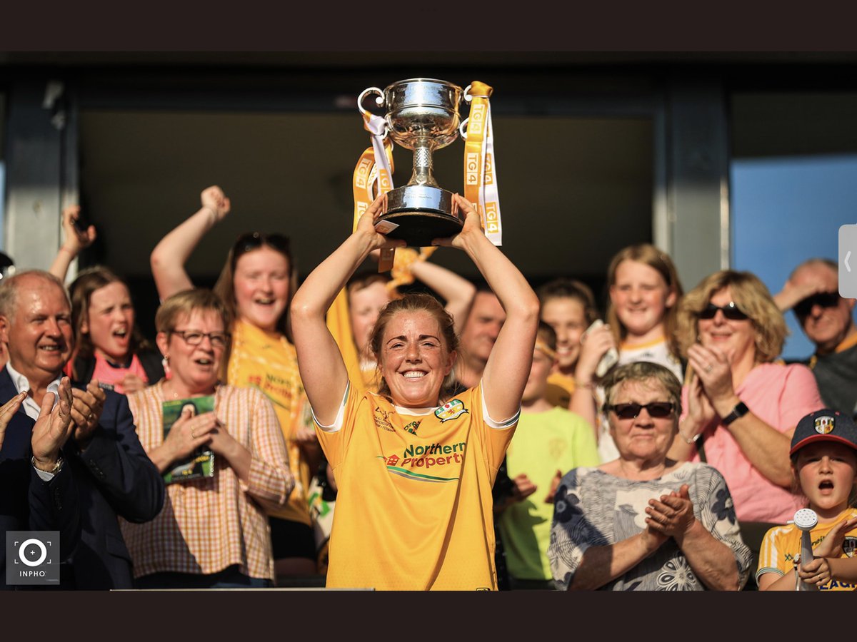 Cargin_Gac's tweet photo. Massive congratulations to all the @AntrimLGFA team and management on winning the All Ireland final today!! Especially Cathy, Maria and Sarah we are so proud of you all. Well done Cathy on her player of the final award too! Fully deserved… 👏🏼👏🏼👏🏼 Enjoy the celebrations! 💪🏼🟡⚪️ https://t.co/X2AvDjrhSh
