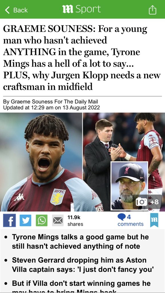 TyroneMings's tweet image. What a weird article. That zoom call I was invited on was 2 years ago &amp;amp; he said nothing to me at the time, now wants to drag me into his pointless column. Btw, I’ve achieved plenty from where I started 😘 happy to chat things through if you ever need me 👍🏽