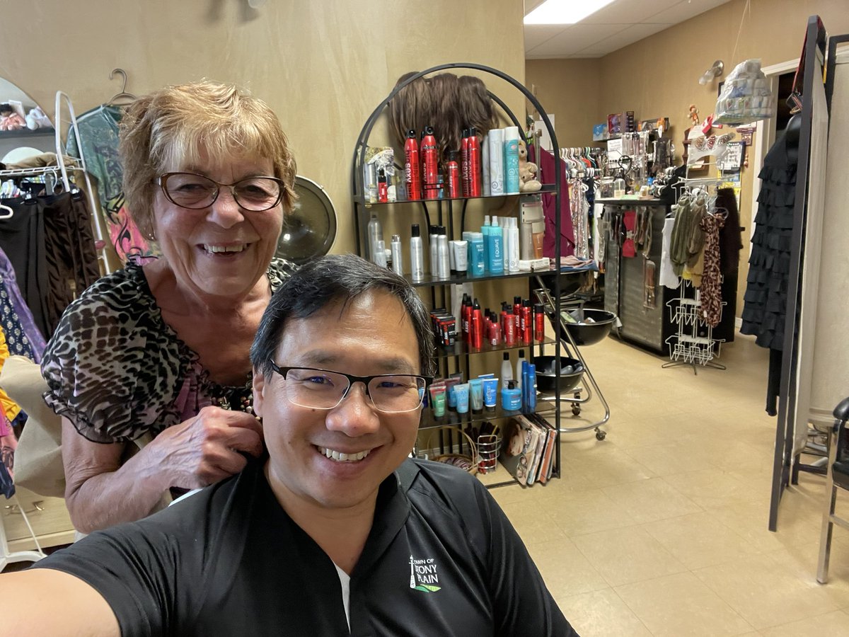 wchoy74's tweet photo. Thanks Irene!!
You know what they say….if they don’t find you handy you better be handsome 🤣 #haircut #mayorchoy #shearmagic #suppotlocal #downtown #stonyplain https://t.co/Aee2gL11uc