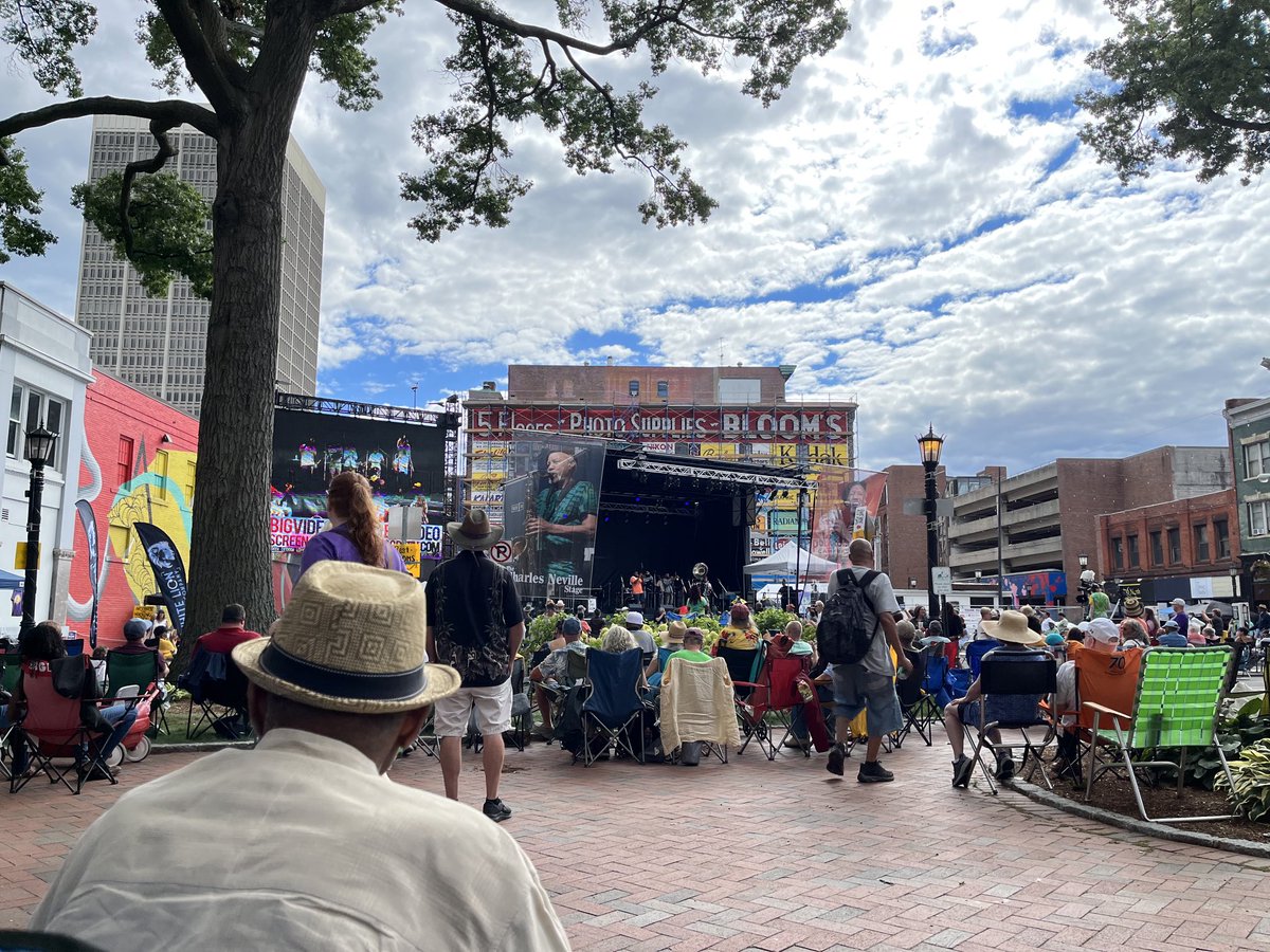 You should come down to the Charles Neville stage at Springfield Jazz Fest for New Breed Brass Band!