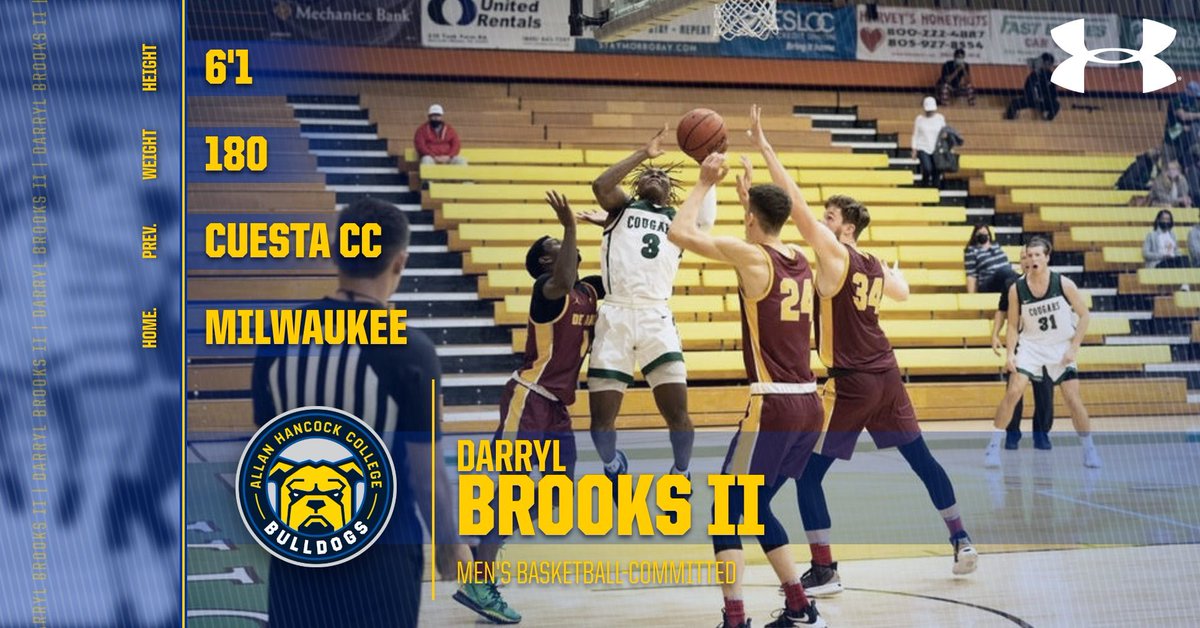 D1Brooks's tweet photo. Committed. Let’s work! 💙💛@CoachTyAye @AHCbulldogs https://t.co/wR6x2xLabg