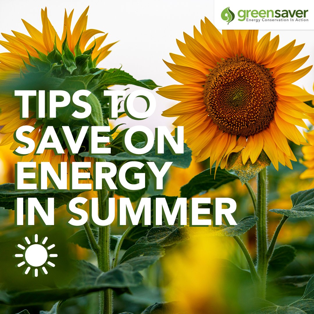 GreensaverCAN's tweet photo. Top Tips to Save on Energy in the Summer ☀️

👉 Swipe left to read some of our top tips to save energy in summer
Interested in learning more?
Click here to check out our insights on our website:
https://t.co/odVqoDx7R4
#summertip #energybillsaving #energysaving #energyefificiency https://t.co/tycWU9yTj5