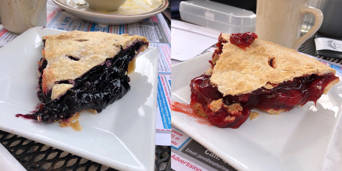 Scott Edelman (@scottedelman) on Twitter photo <a href="/FriedmanMJ/">Michael Jan Friedman</a> I almost feel like driving back there right now for some more of that pie! <a href="/FriedmanMJ/">Michael Jan Friedman</a> I almost feel like driving back there right now for some more of that pie!