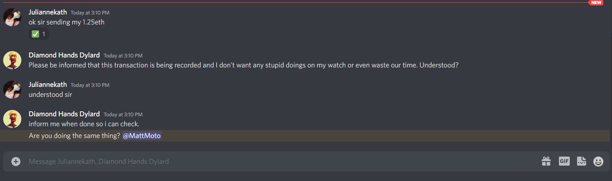 FLOKIFARMFans's tweet photo. @BabyRareApepeYC Yo your mod in discord is trying to scam people. https://t.co/bX7bwajHPu