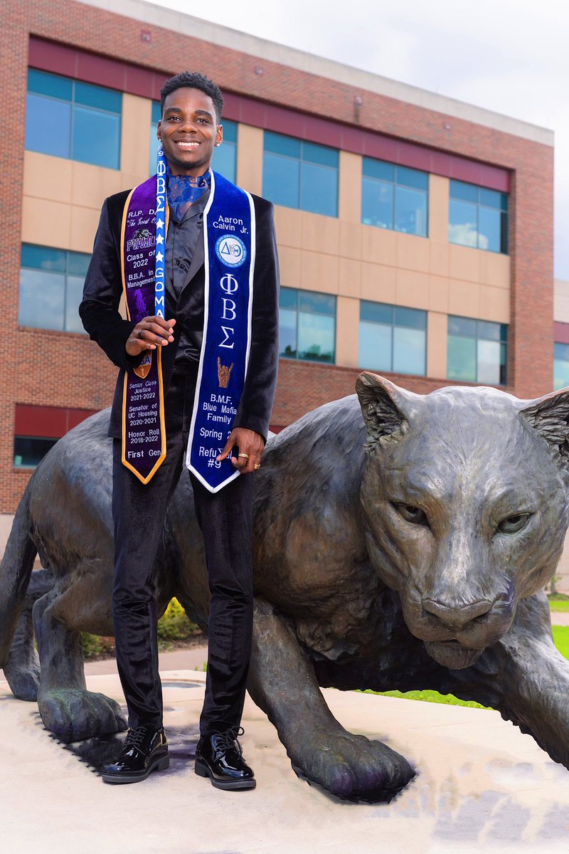 pvsigmas's tweet image. Congratulations to Bro. Aaron Calvin on Graduating with a B.B.A. in management. Bro. Aaron Calvin crossed Spring ‘22 “The 20 B.M.F”.