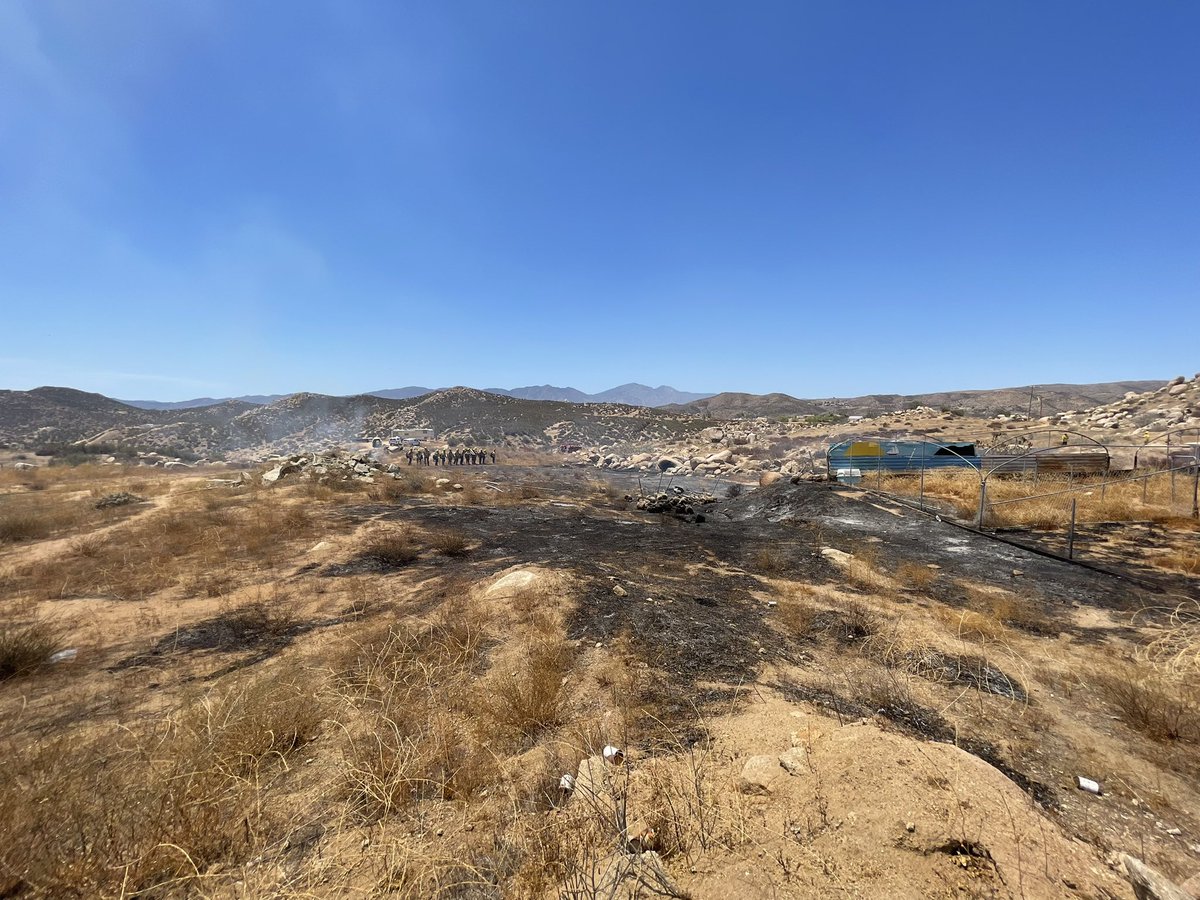 CALFIRERRU's tweet photo. #ToroIC update - The Fire is approximately 7 acres. Mop up continues. https://t.co/zUPdeQP2Zd