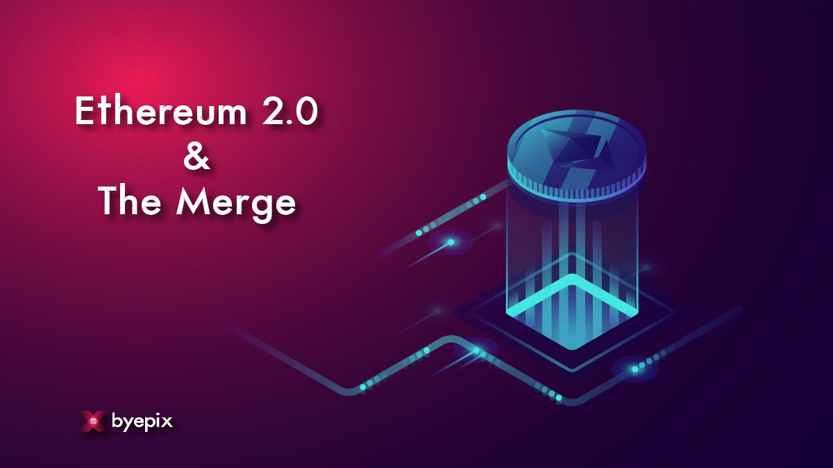 #Byepix Ethereum 2.0 The Merge!

#Ethereum announced in September that it will migrate the entire ecosystem from PoW to the PoS model. It is predicted that the Ethereum Network will accelerate after the transition called “The Merge”.