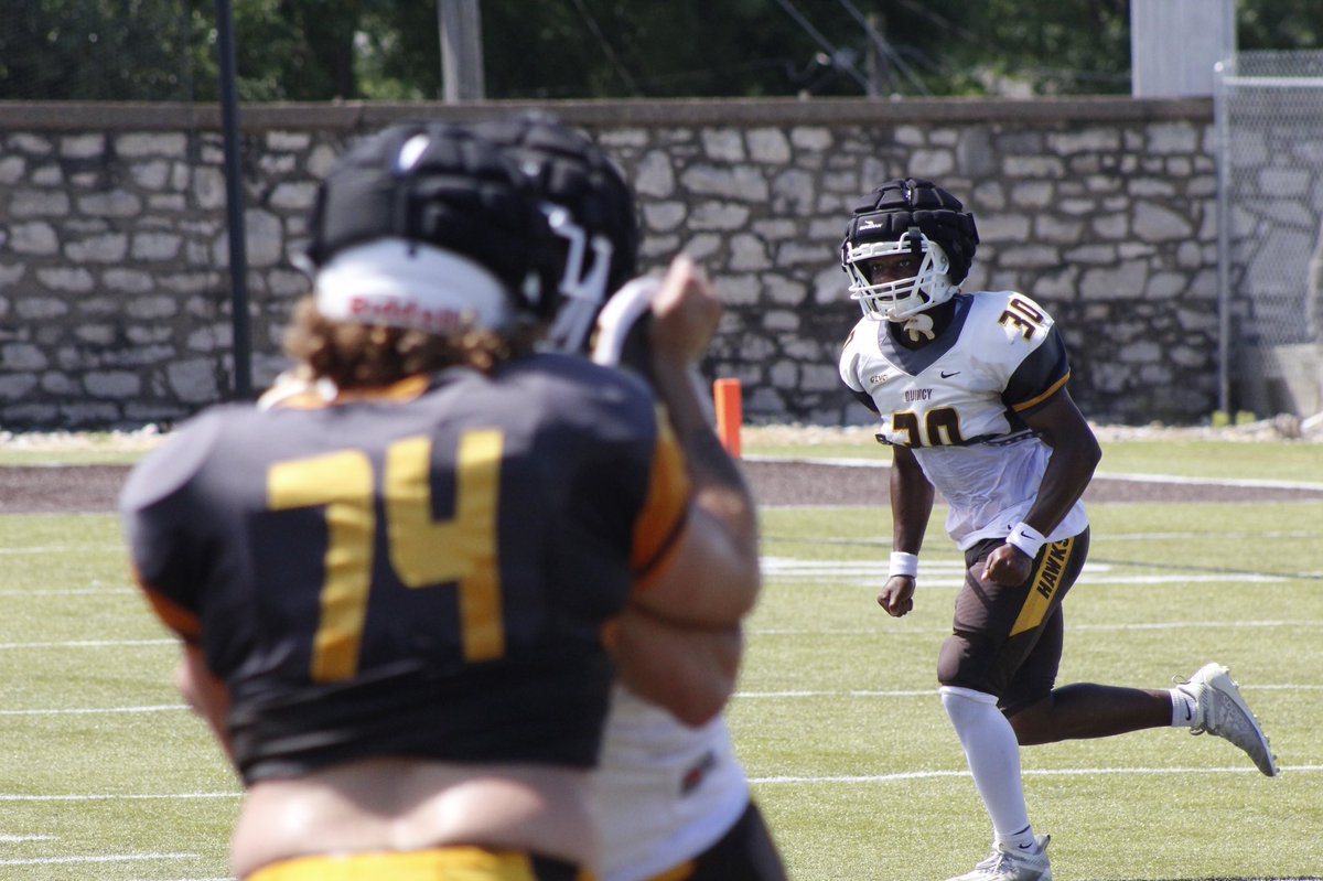 QUHawksFootball's tweet photo. First scrimmage this fall:✅
First week of camp:✅ 
Getting better everyday:✅ 

#PEWAV #FFF #HOLDtheROPE https://t.co/BI8tEIuSmQ
