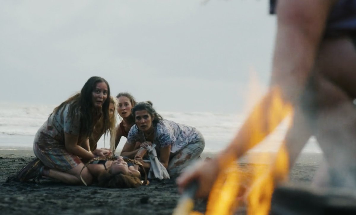 adoringamangela's tweet photo. i will never get over now fucking good the opening sequence to ep1 was #RenewTheWilds #SaveTheWilds The Wilds Season 3 https://t.co/6PSZJmDAgp