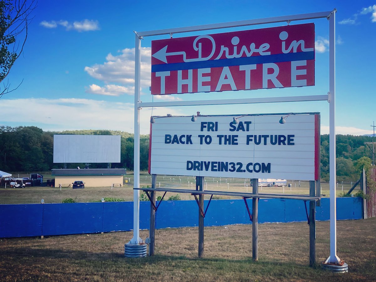 drivein32's tweet photo. TONIGHT is the 2nd &amp; final night of BACK TO THE FUTURE with @ewharrismusic performing in the Biergarten. Info &amp; Tix at https://t.co/zcByQ5JY9B https://t.co/RiO7GNyMpy