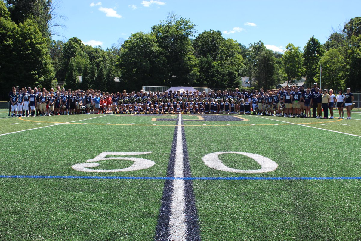 Our Lions and Jr Lions Football and Cheerleading programs held their Blue-Gold Game. Each team got the chance to showcase our athletes. With all the vendors, food, and cheers it was a great time! What a fantastic way to start the season! #WeArePopeJohn #BlueGoldGame