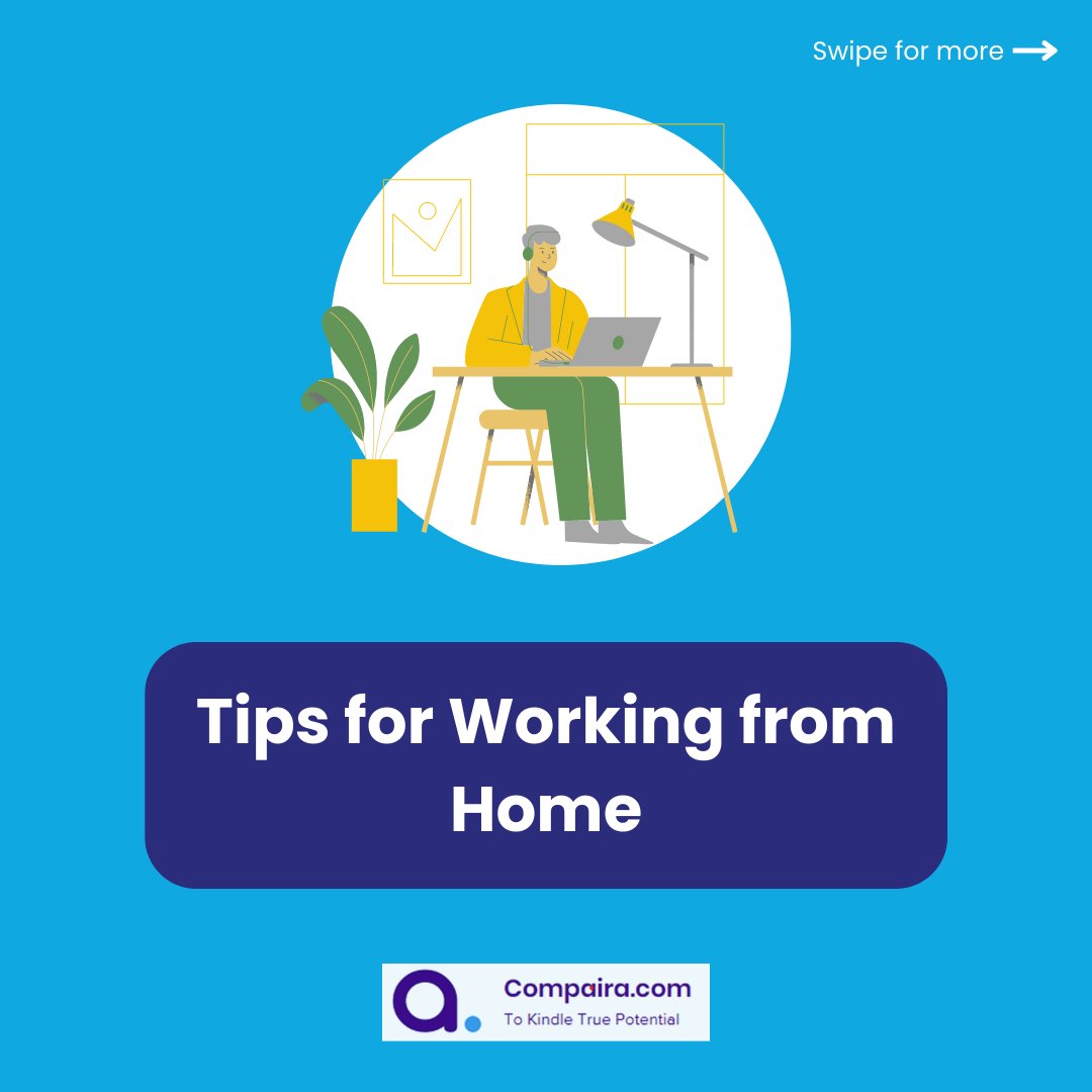 Compairajobs's tweet photo. Looking for helpful tips for better productivity? Here we found some amazing tips for remote workers.
We'd love to hear from you. Tell us in the comment section one thing you've done recently to improve your remote work experience.
#compaira #remotework #careertips #worklifetips https://t.co/hvWU3zO4GP