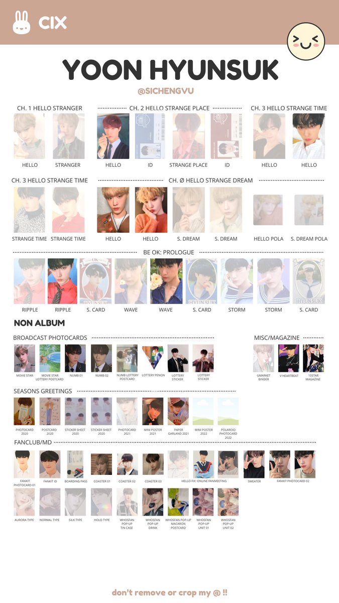 sukieix's tweet photo. Hi FIX !

If any of you have a pc i don’t have on the pics for sale, please let me know i’m willing to buy 🥺

#cix #cixtrade #cixsale #hyunsuk #hyunsukwishlistv https://t.co/5z8Q8UCp0u