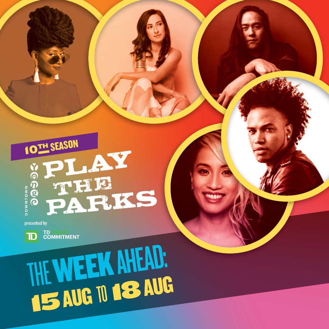 #PlayTheParks returns to in-person events this year to celebrate its 10th season and I will be performing at the Gould St. Concert Series on Monday from 12pm-2pm @DowntownYonge /@TD_Canada /@CMincubator