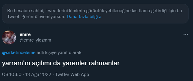 2 laf söyledik engellemiş enka gurup şirketi enişte kayınpeder miş açılımı yanlış bir şey mi söyledim ben amk