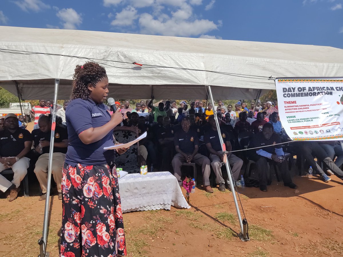 DCT_MW's tweet photo. Dutybearers call for enforcement of child protection laws to curb Gender Based Violence for full realisation of child rights.The call has been made during commemoration of the 2022 Day of the African child in Nsanje district #CYFCI
#InternationalDayoftheAfricanChild
#MalawiIDOAC https://t.co/KdluMA2THB