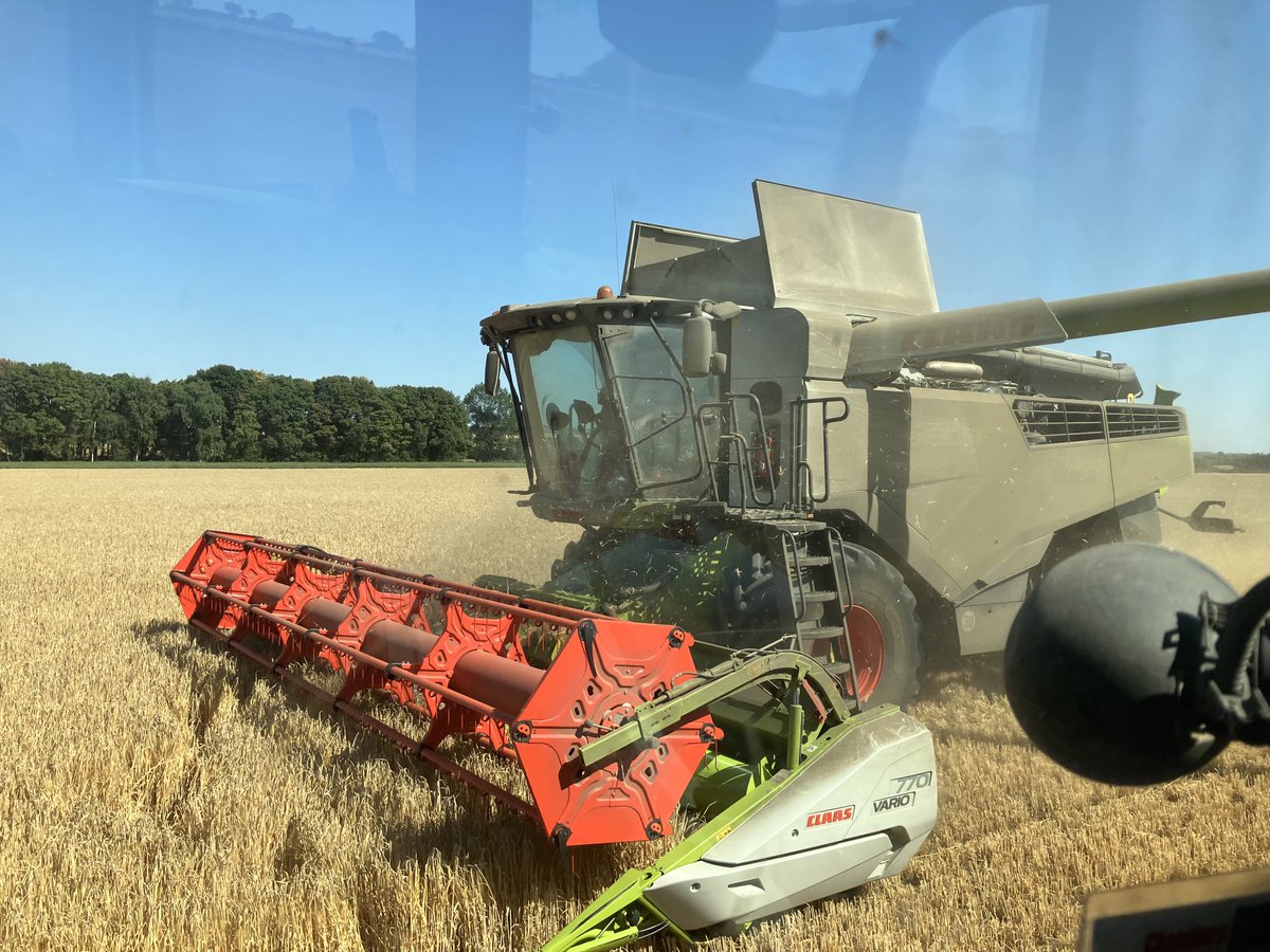 Scsgf's tweet photo. Another good day cutting ⁦@ragtseedsuk⁩ planet spring barley for ⁦@OpenfieldTM⁩ via ⁦@Woldgrain_Ltd⁩ ⁦@CLAAS_Eastern⁩ ⁦@ValtraOficial⁩ #harvest22 https://t.co/KJkL0Izelb
