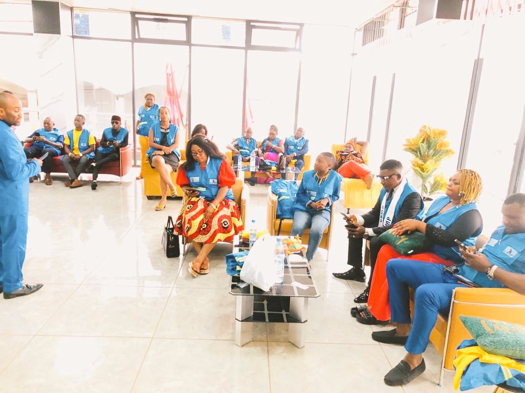 Members of the Cameroon Association of Media Professionals CAMP ended their 17 the General Assembly with a guided tour of the Gilgal Tower. The Journalists were marveled by the exquisite decor.