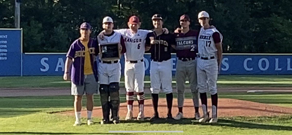 RyanTrisch's tweet photo. Maine’s Mr Baseball Finalists.  Congrats to Ryan Kolben on winning the honor. Talented group.  Congrats Cole on a tremendous season https://t.co/CiCkmcGHYy
