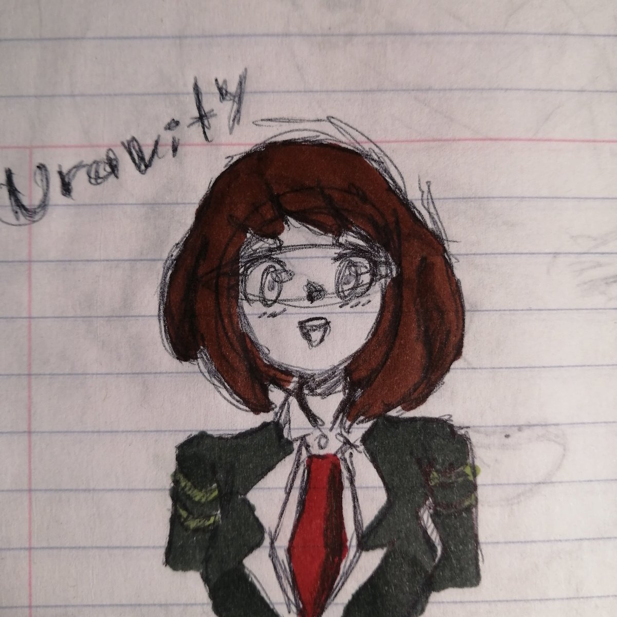 RobotRock26's tweet photo. Mi novia mi regalo unos plumones por mi cumpleaรฑos, pasen tips para usarlos porfa// My girlfriend give me some markers, please give me some tips to use them #Uraka #MyHeroAcademia #OhacoUraka #anime #draw #dibujo https://t.co/OSdK9gHwbF