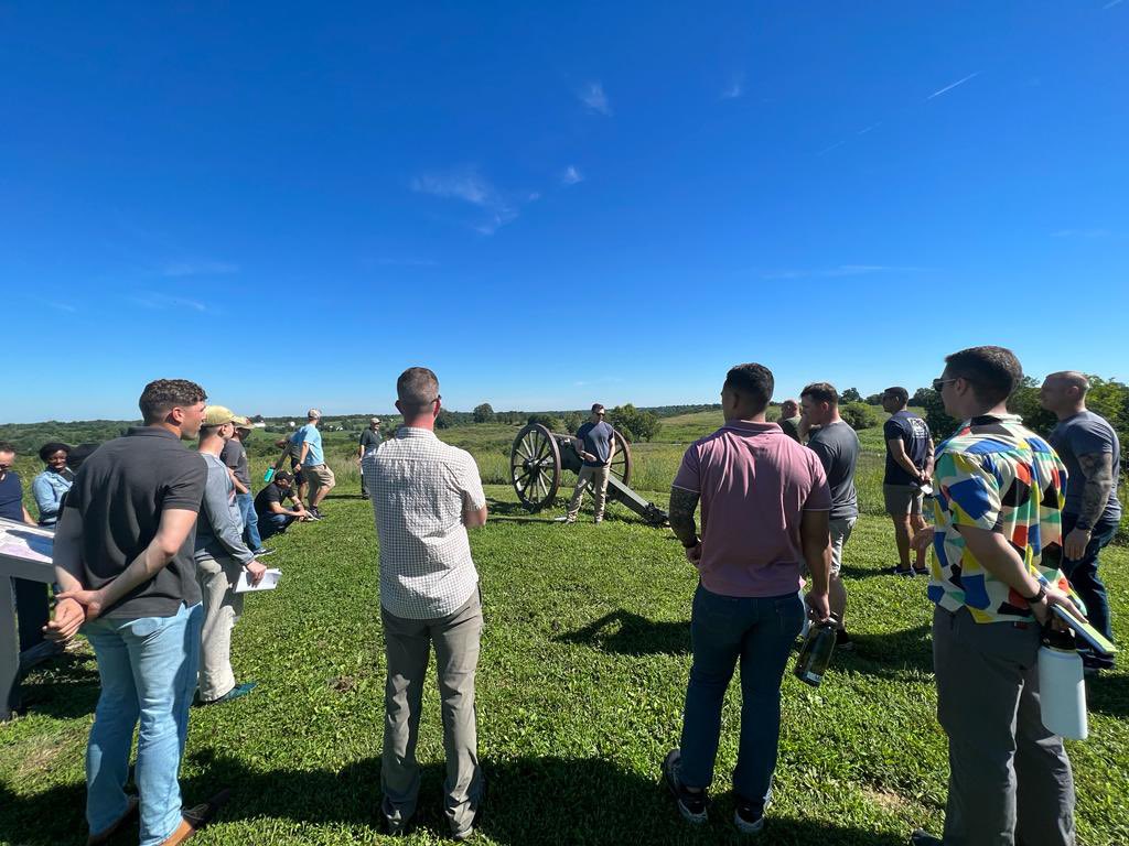 Awesome opportunity to conduct a Staff Ride at the Perryville Civil War battlefield while the Squadron is at Fort Knox, KY. Great team building event as we continue to develop ourselves in the profession of arms! #CTG #CST22 #PatriotRecon