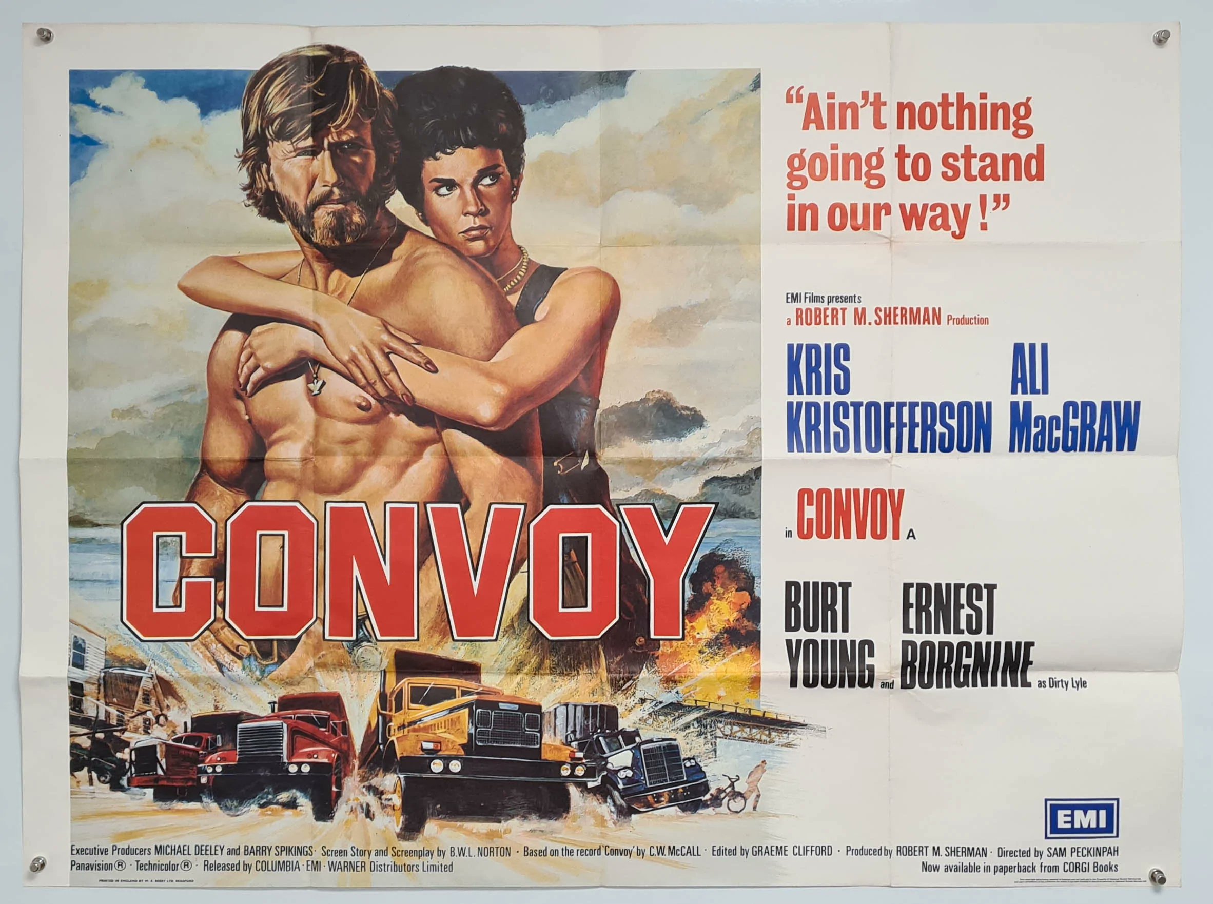 Santiago García on X: "En @PrimeVideoLat está Convoy (1978) de Sam Peckinpah, con Kris Kristofferson, Ali McGraw y Ernest Borgnine. Acá mi crítica: https://t.co/0wxXduKDIu https://t.co/ewgdAC209W" / X