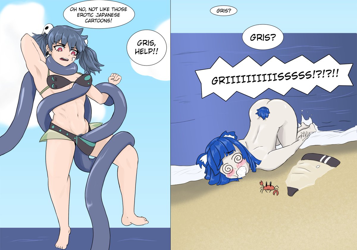 ZedekNeverDraws's tweet photo. The tentacle in the background of that Gris x Ji-yoon drawing really gave me ideas.
#ecchi #comic #JiyoonSwimsuit https://t.co/iD24aMIoVS