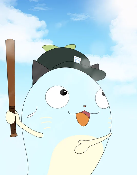 まめ高最後まで応援するぞ!#にじさんじアルプススタンド #にじさんじ甲子園 #まめねことレオス 