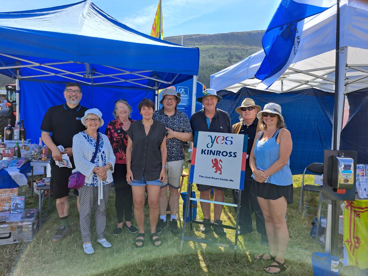 YesKinross's tweet photo. Great day at the Kinross show today. Thanks to all that helped build and man the stall as well as everyone that came to say hellos! #believeinscotland https://t.co/RHeeluBVpt