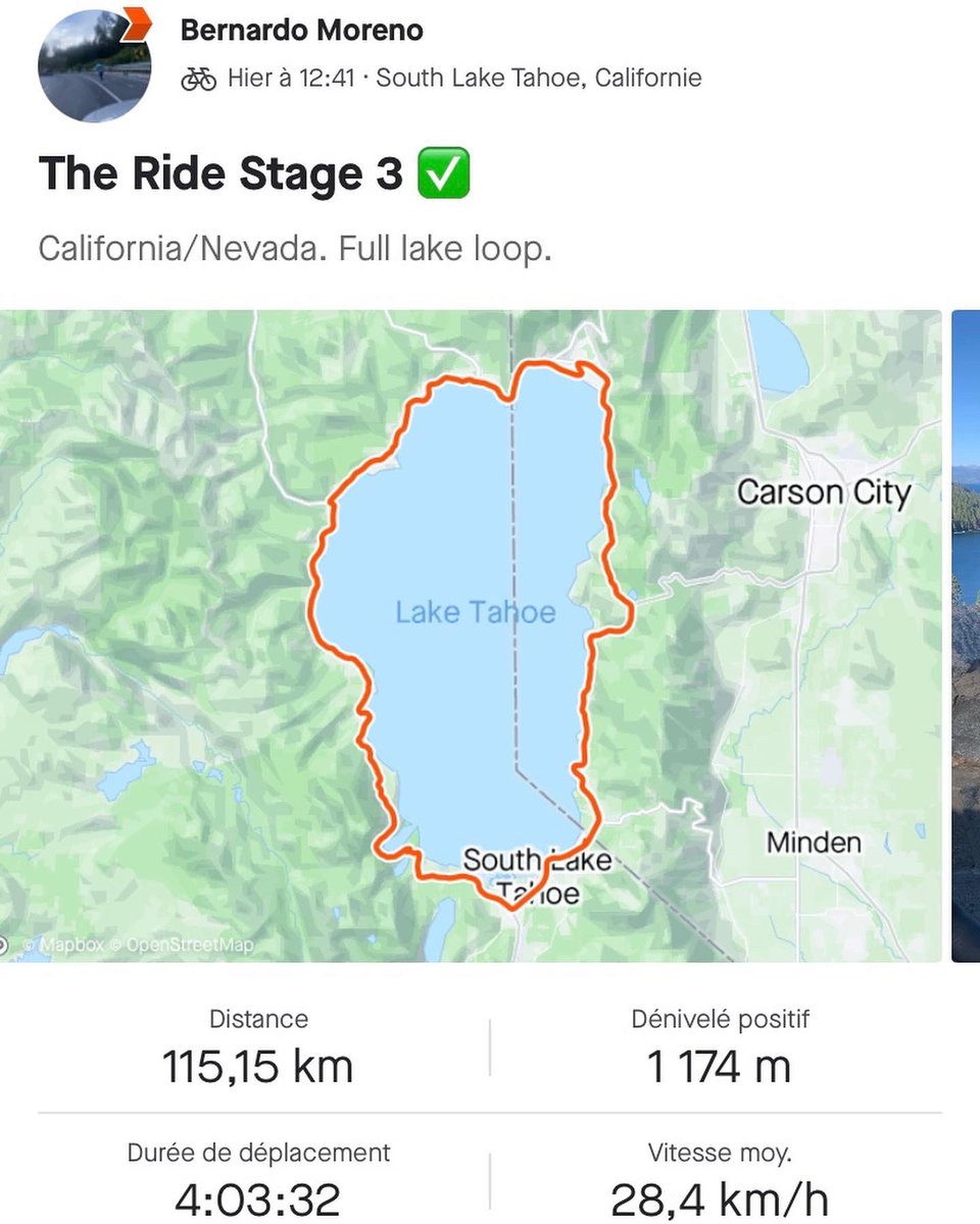 theride_cali's tweet photo. Third Stage ✅

Fewer kilometers than the last two days to make the entire loop of Lake Tahoe!

Now, a well-deserved rest day in which we will make sure to get plenty of rest for the upcoming stage to Yosemite. 

Stay tuned!

Donate on link in Bio!!

#cycling #theride #adventure https://t.co/YbvBy0R794