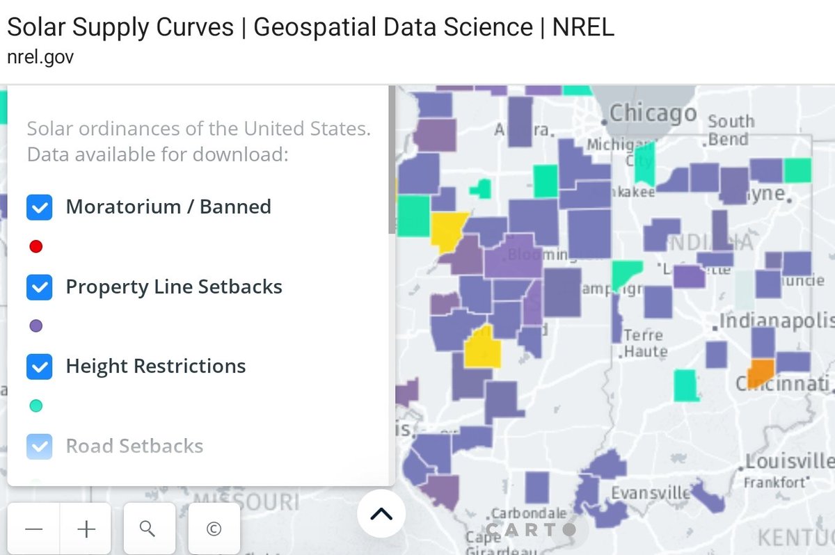 Ben_Inskeep's tweet photo. I ❤️ NREL

"NREL released two new databases of state and local wind and solar energy zoning laws and ordinances in the United States. The data sets are machine-readable so geospatial analysts and researchers can readily analyze siting impacts." https://t.co/AWn37UoGHI https://t.co/BmosbFBrnY