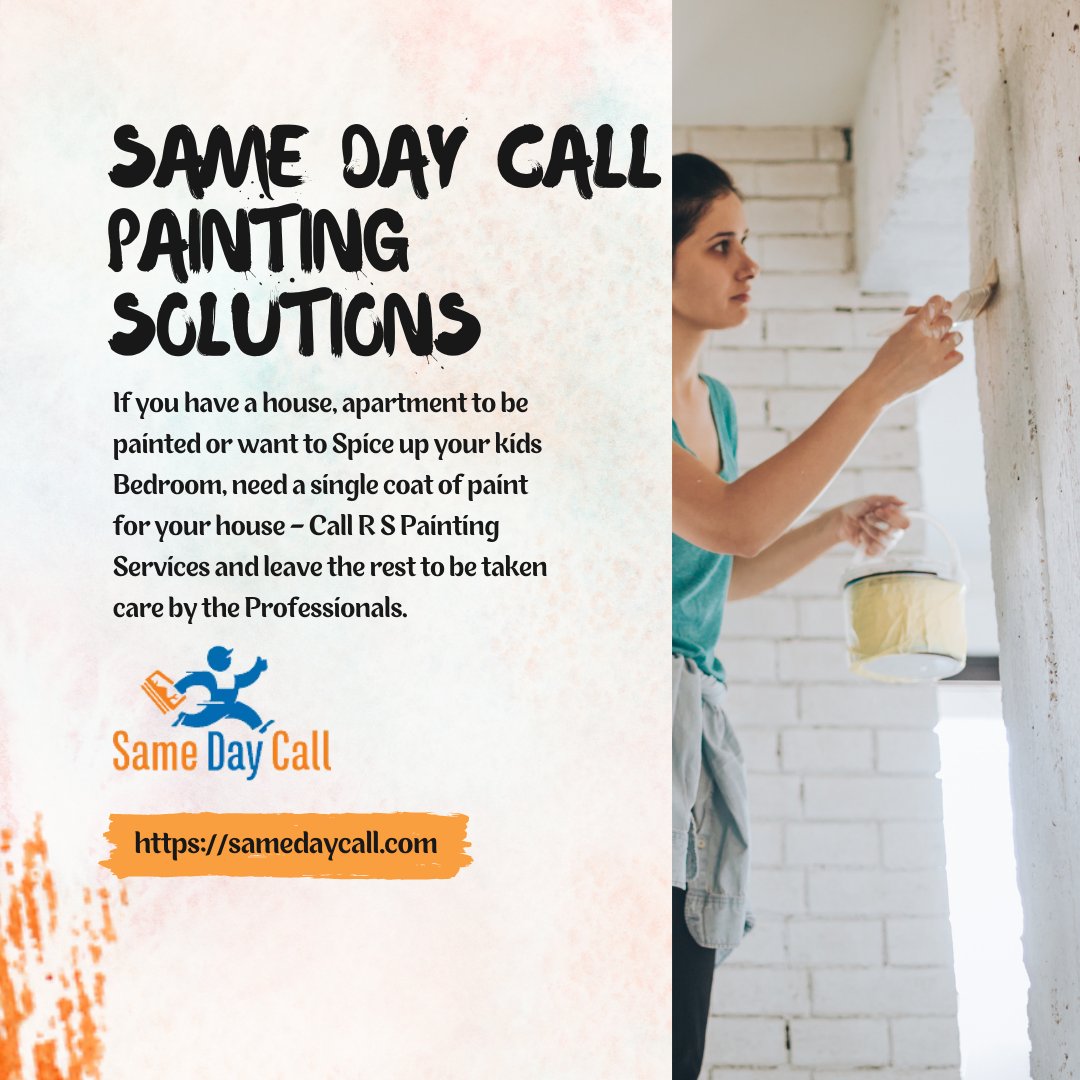 SameDayCall's tweet photo. We are a team of professional painters who listen, understand your requirements and make the painting experience simpler and hassle free.

Visit at👉🏻👉🏻https://t.co/aZvG56ZJwa or call📞📞+1(678) 846-6449
.
.
.
.
#fixingservices #repairservice #repairservices #house #housefix https://t.co/jfx8gOe8JM