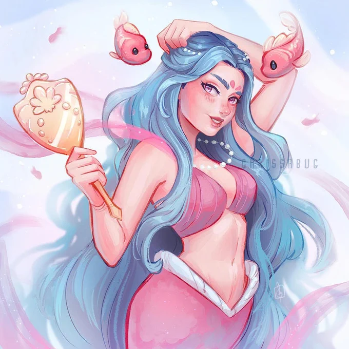 Support and learn from your favorite artists with DeviantArt   "Mirror Mermaid" by  