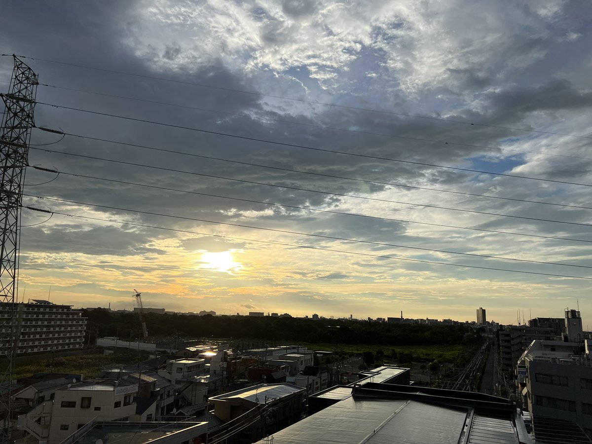 aoki160's tweet photo. おはよう御座います♪
雨上がり(台風💨)の朝です😆 https://t.co/Qc1f0E2SCX