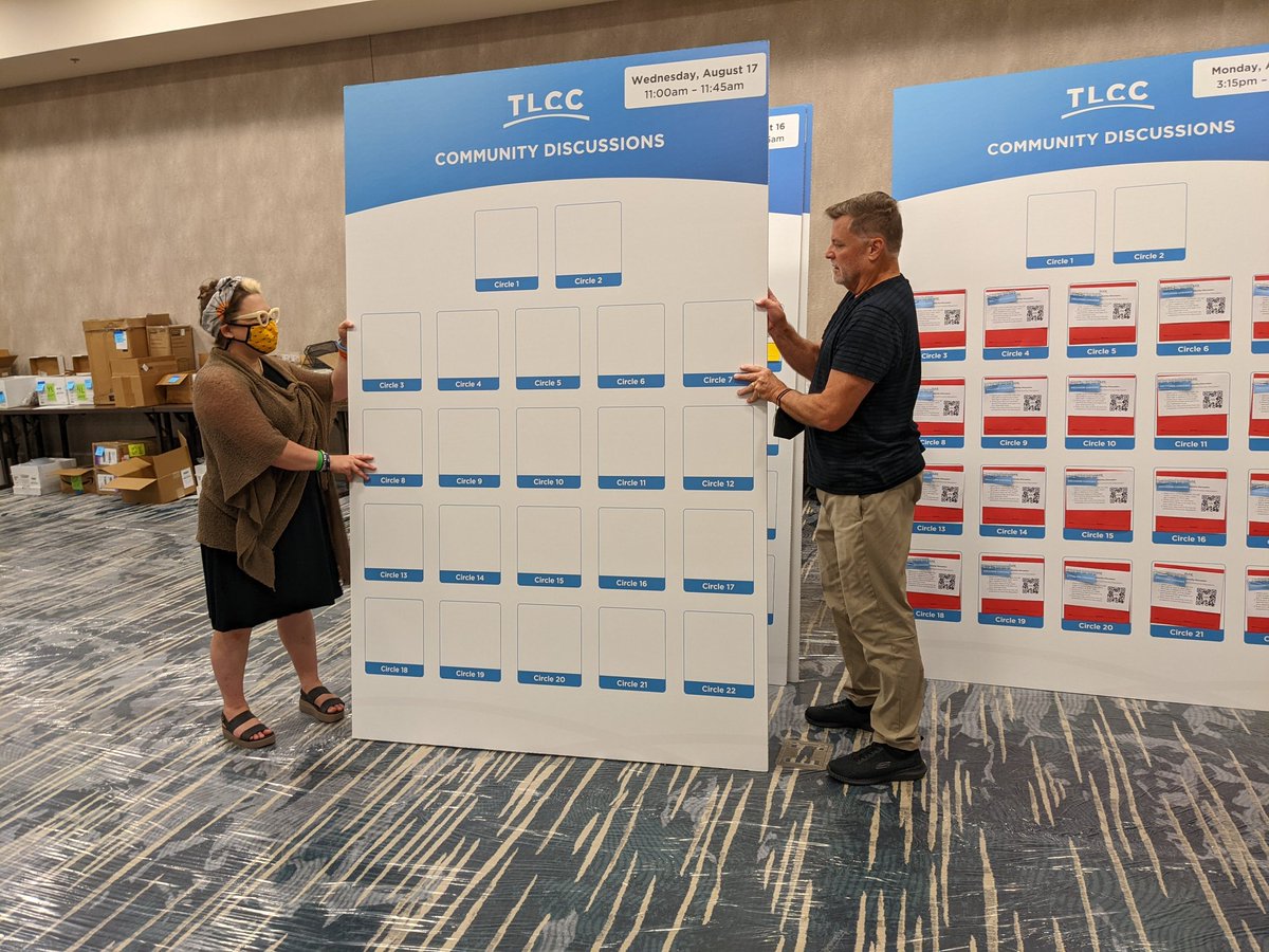 bk2ndstar's tweet photo. Getting ready for Community discussions at #tlcc2022. Add your topic online now! https://t.co/mUxPf7ujBa
